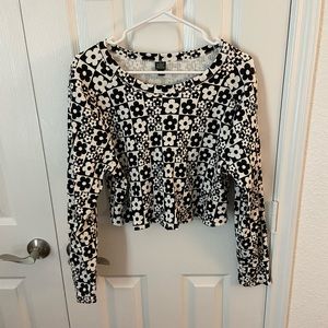 Wild Fable Cropped Flower Shirt